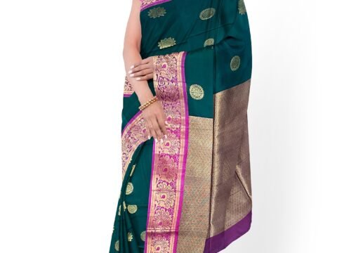 Green saree cotton mix cf set28 model2 side 2024 10 1 22 36 38 2730X4096